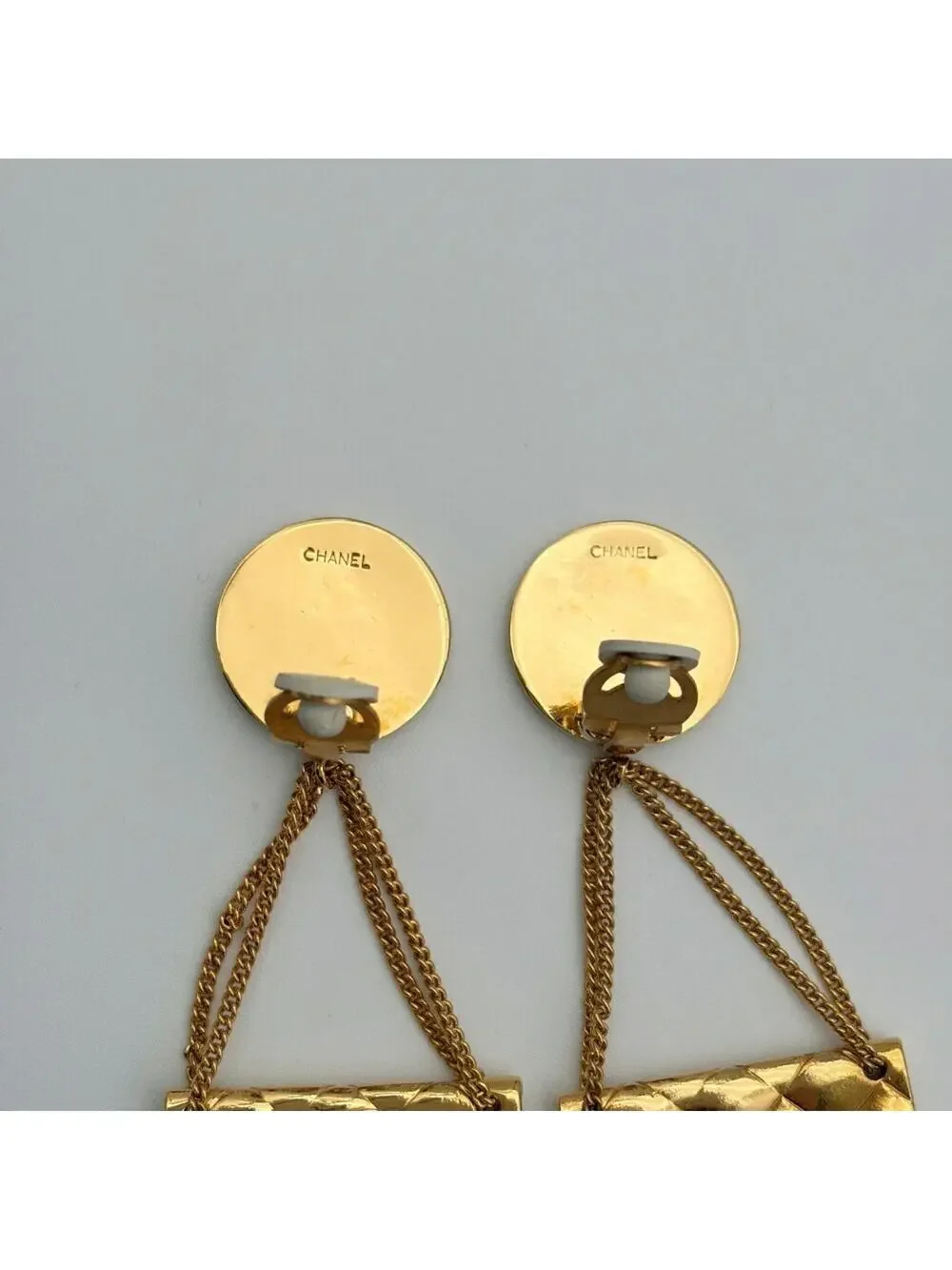 Chanel Cc Logo Clip-On Earrings Metal #357900C98B